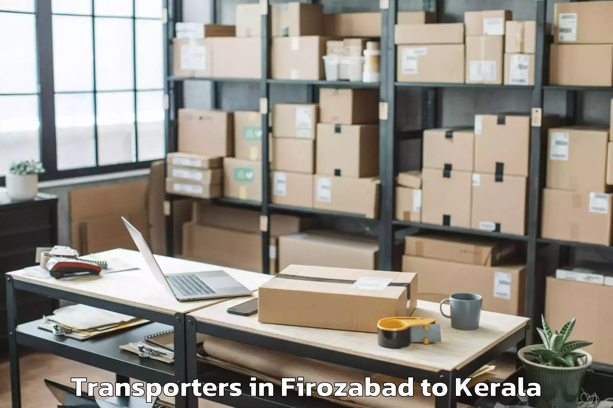 Top Firozabad to Wayanad Transporters Available